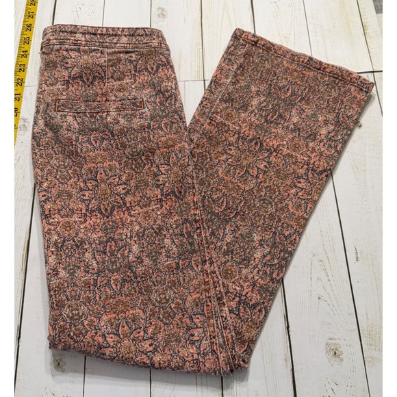 Free People Denim - Free People Frida Cropped Flare‎ Jeans Boho Tapestry Print Women's Size 6